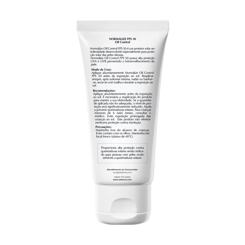 Protetor Solar Peles Oleosas Normalize Solar Oil Control FPS 50 40ml
