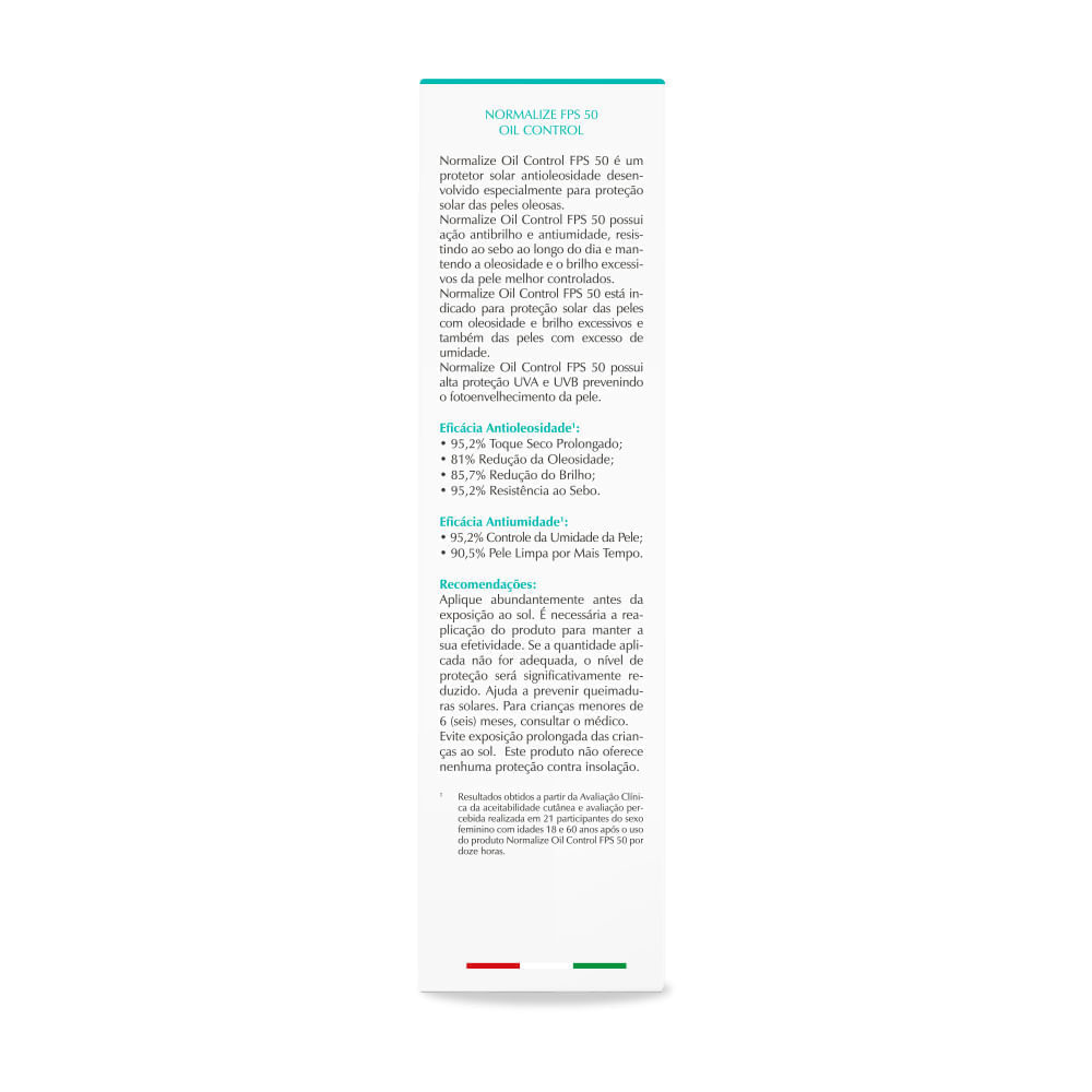 Protetor Solar Peles Oleosas Normalize Solar Oil Control FPS 50 40ml