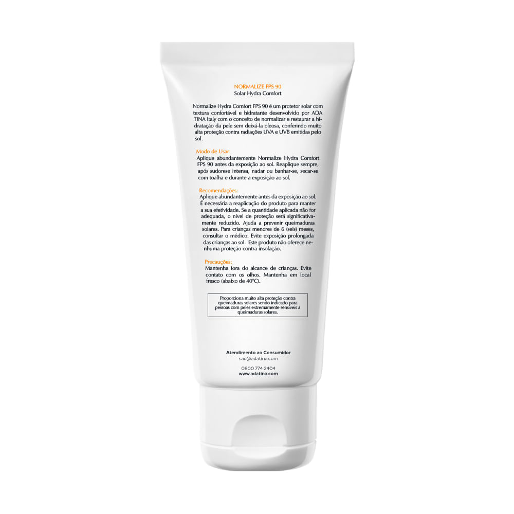 Protetor Solar Alta Proteção Antimanchas Normalize Hydra Comfort FPS 90 40ML