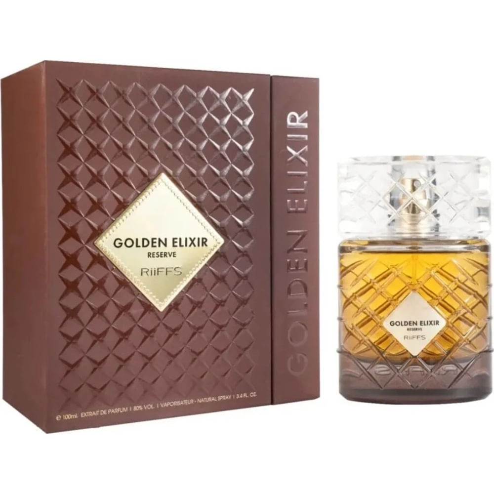 Perfume Árabe Unisex Golden Elixir Reserve Eau De Parfum Riiffs 100ml