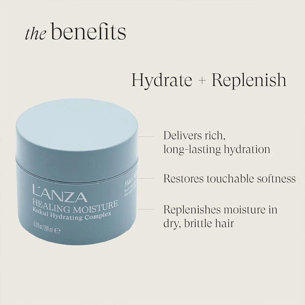 Máscara Capilar Healing Moisture Kukui Hydrating Complex L'Anza 200ml