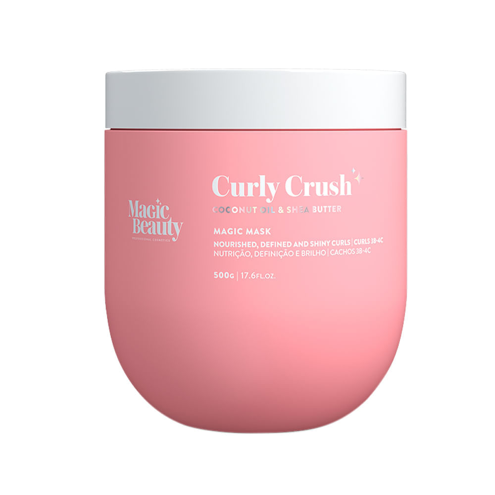 Máscara de Nutrição 3B a 4C Curly Crush Magic Beauty 500g