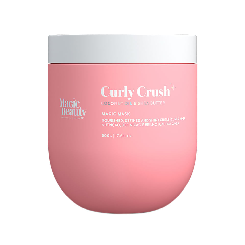 Máscara de Nutrição 2A a 3A Curly Crush Magic Beauty 500g