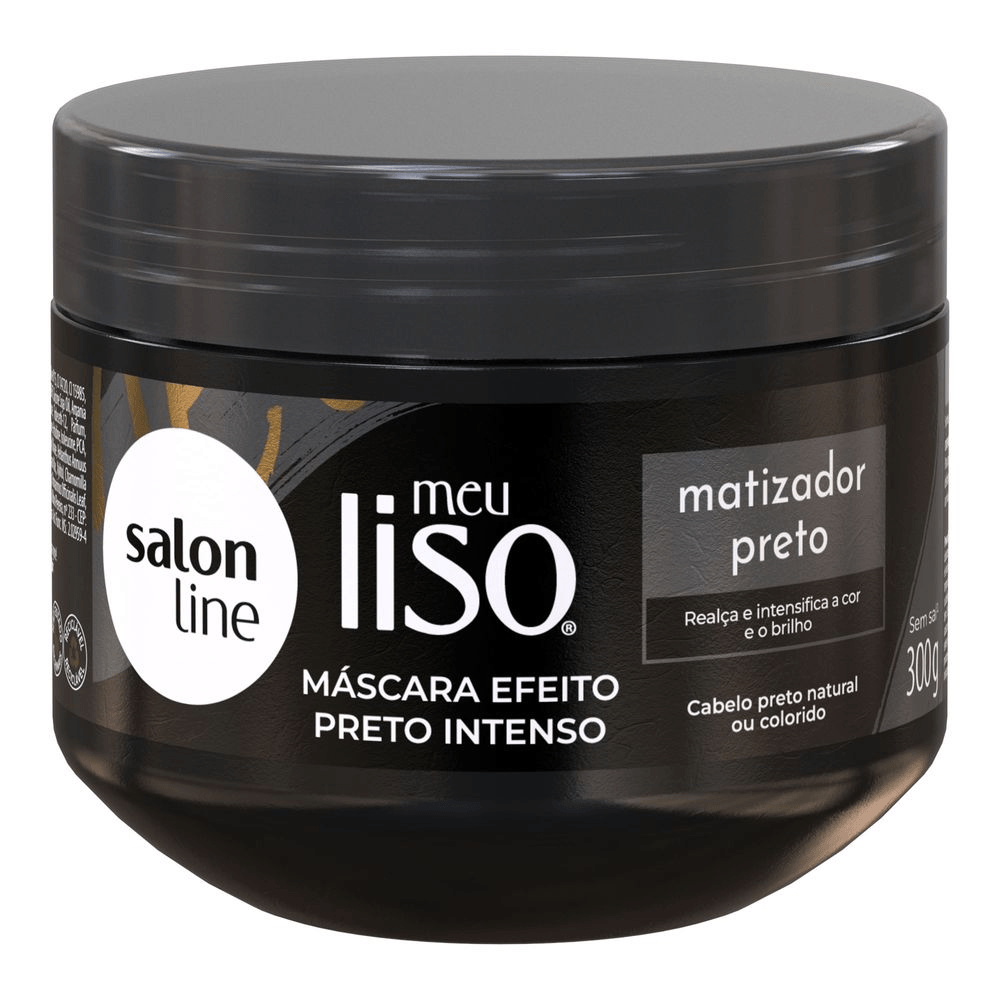 Máscara Salon Line Meu Liso Matizador Preto 300g