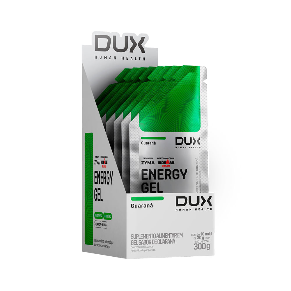 Kit 10 Energy Gel Sabor Guaraná Dux Nutrition