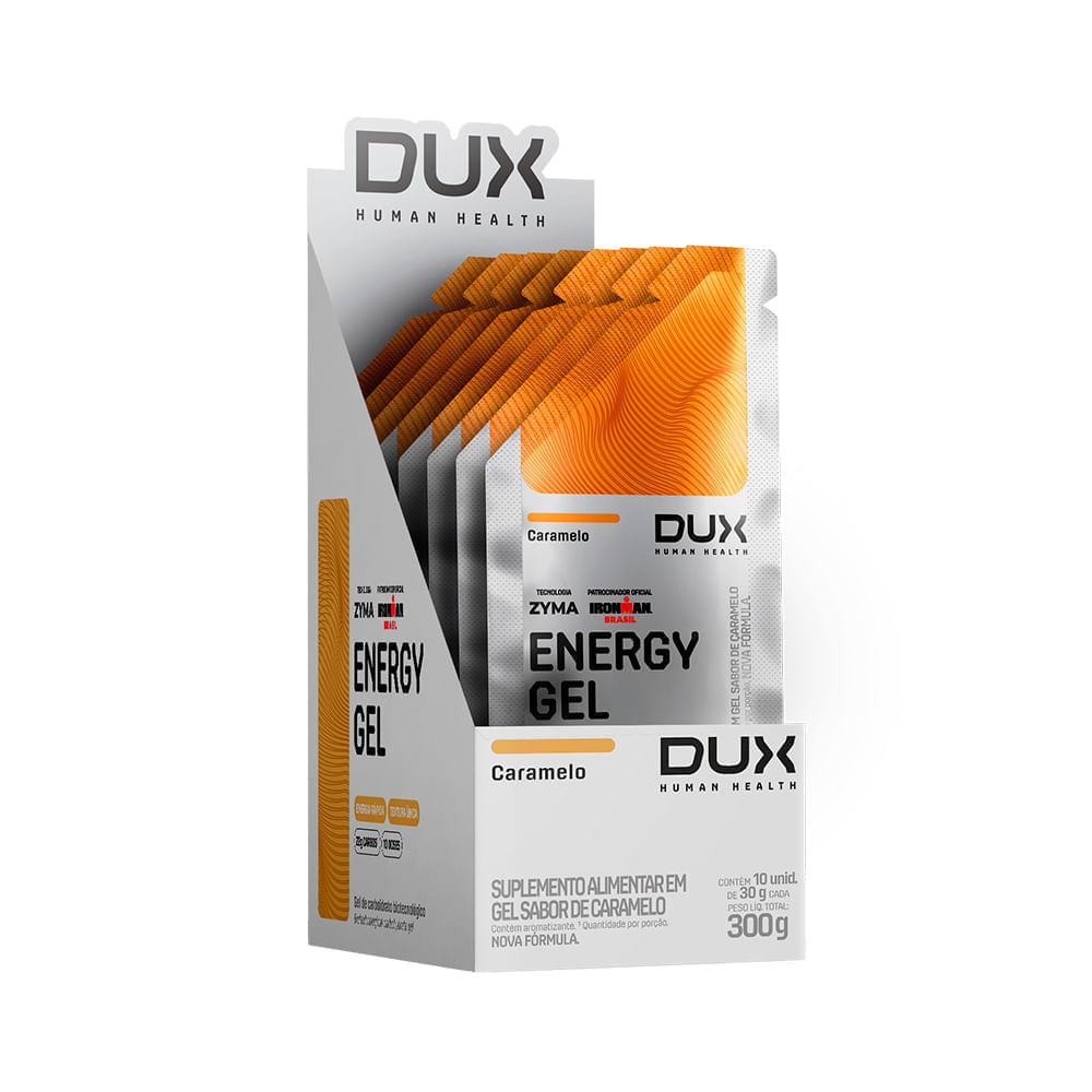 Kit 10 Energy Gel Sabor Caramelo Dux Nutrition
