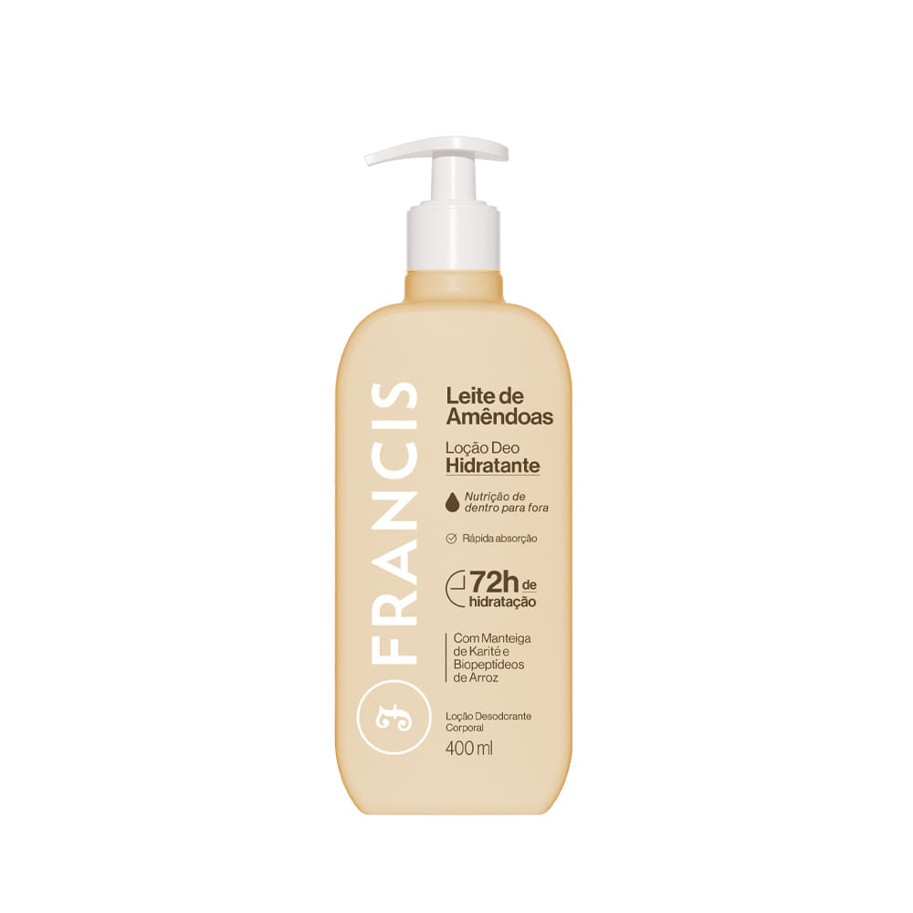 Loção Hidratante Francis Leite De Amêndoas 400ml