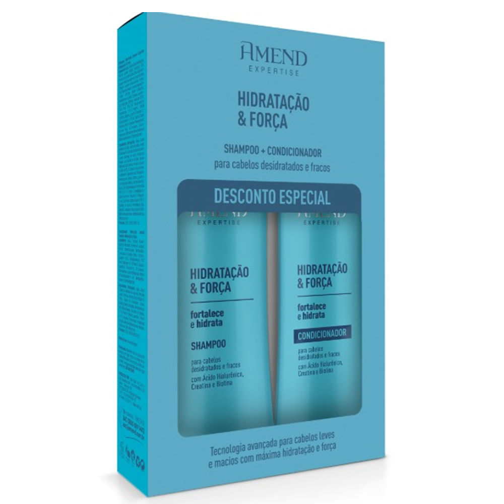 Kit Amend Expertise Hidratação & Força Shampoo 250ml + Condicionador 250ml