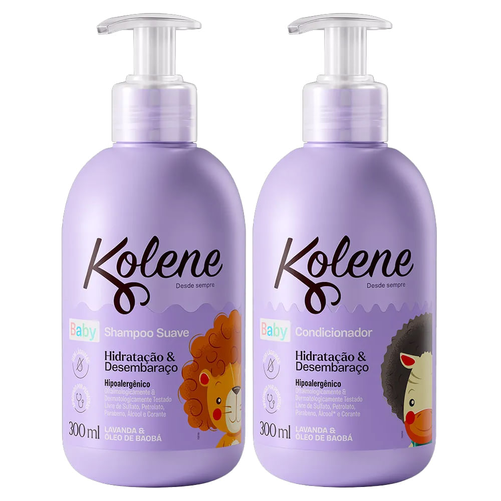 Kit Kolene Baby Lavanda Shampoo 300ml + Condicionador 300ml