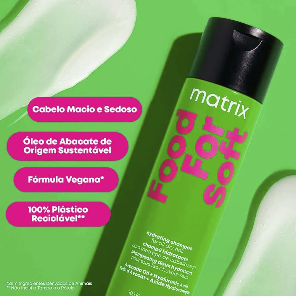Shampoo Hidratante Food For Soft Coco Matrix 300ml