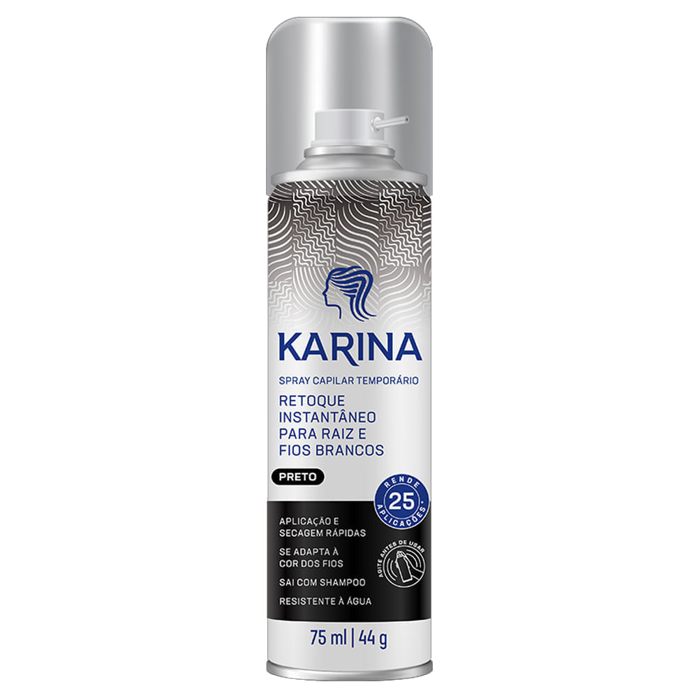 Retoque Capilar Temporário Karina Preto 75ml