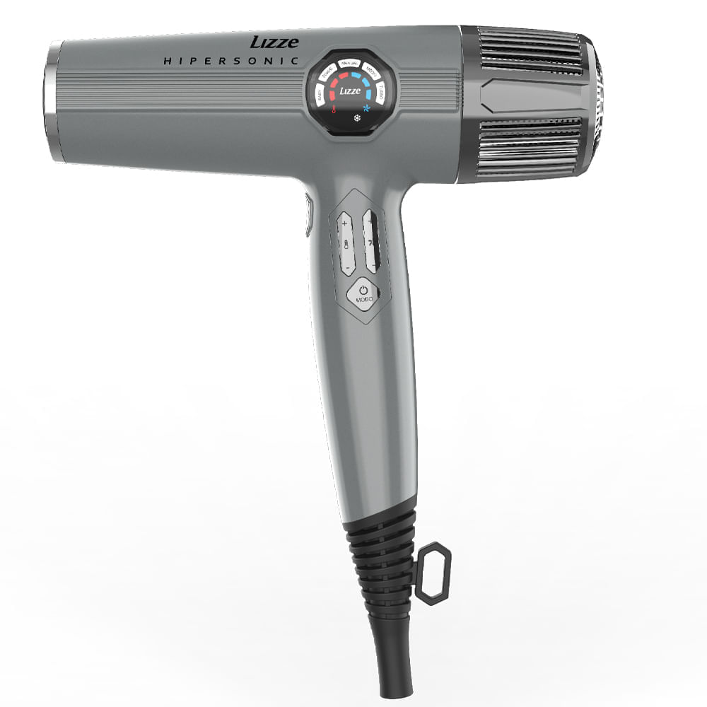 Secador Profissional Lizze Hipersonic Cinza 220v