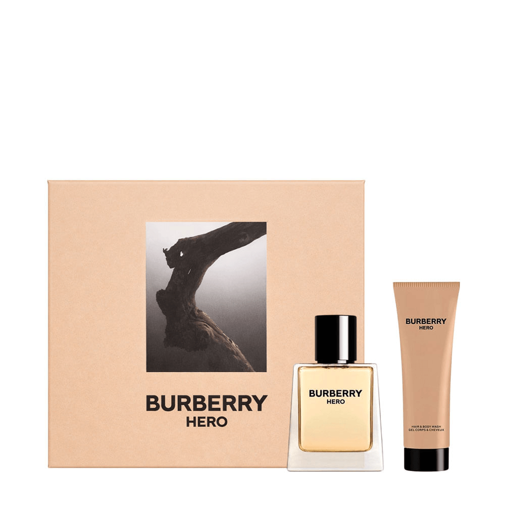 Kit Burberry Hero Coffret Perfume Masculino Eau De Toilette 50ml + Shower Gel 75ml