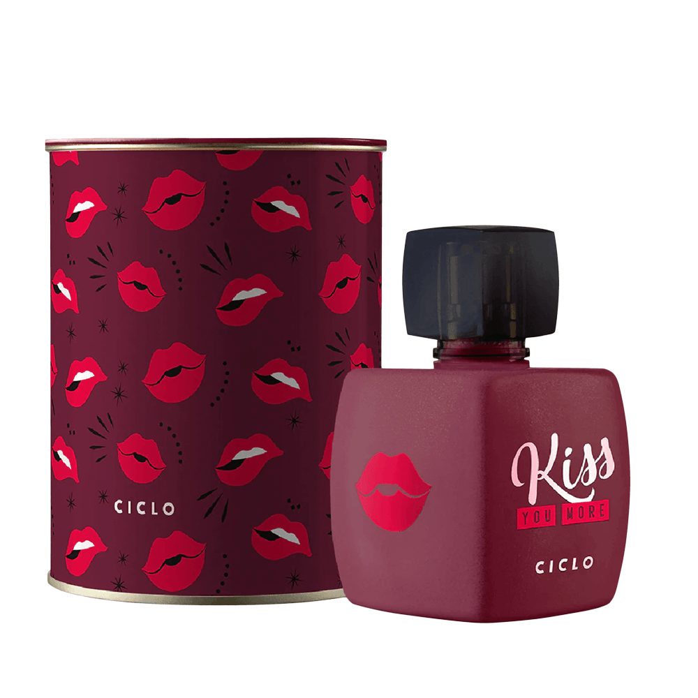Perfume Feminino Ciclo Kiss You More Deo Colônia 100ml + Lata
