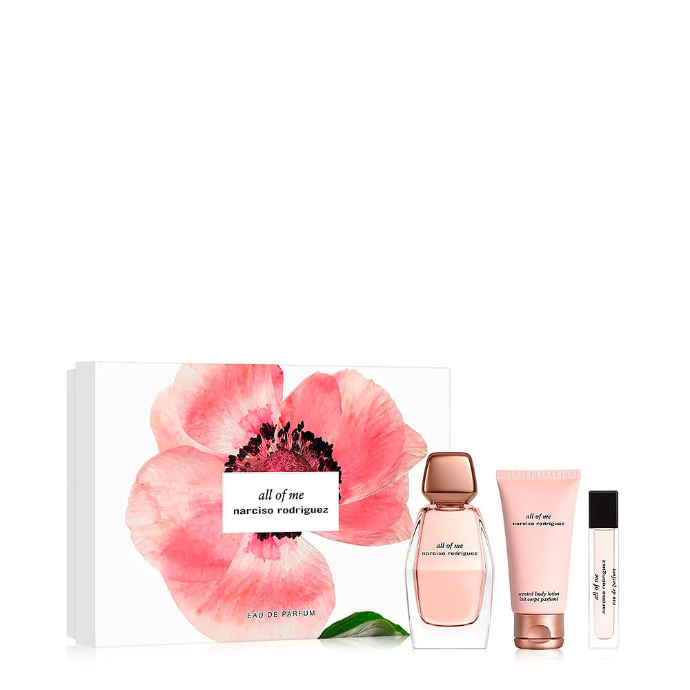 Kit Narciso Rodriguez All Of Me Feminino Eau de Parfum 90ml + Body Lotion 50ml + Miniatura 10ml