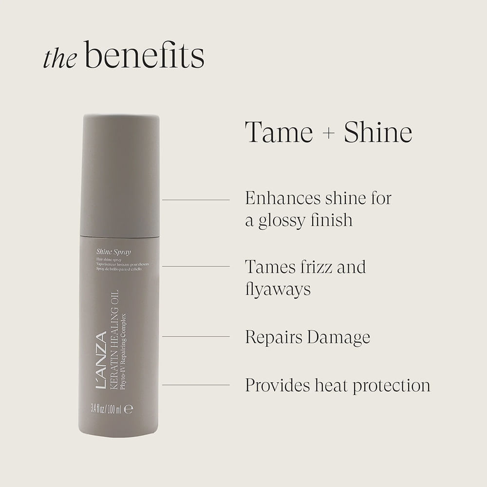 Shine Spray Finalizador Keratin Healing Oil Phyto-IV Repairing L'Anza 100ml