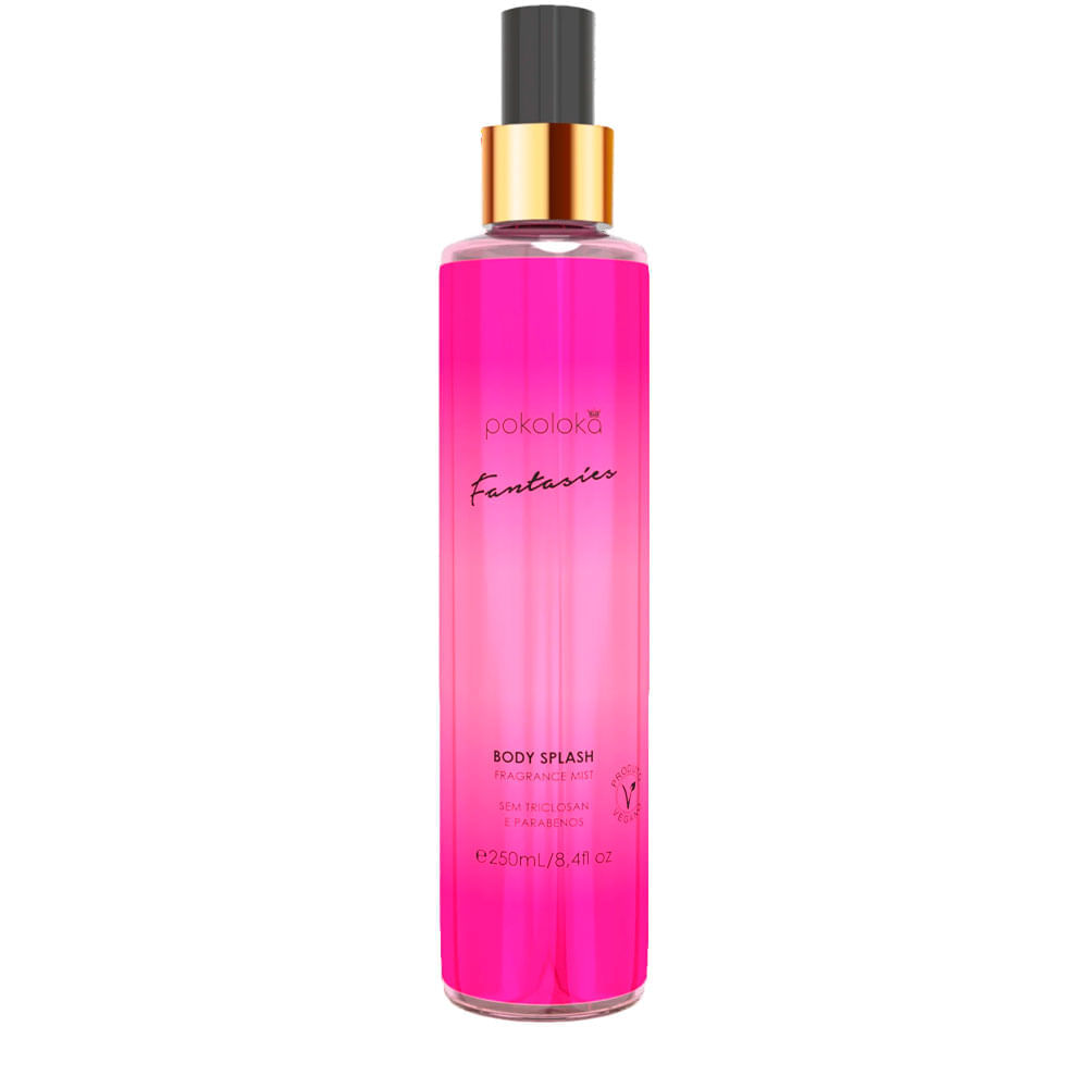 Kit Pokoloka Fantasies Feminino Body Splash 250ml + Hidratante Corporal 240ml