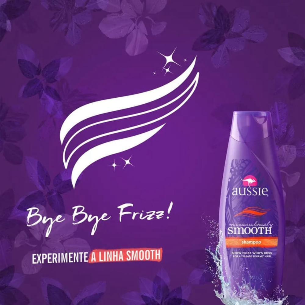 Shampoo Aussie Smooth Miraculously 180ml