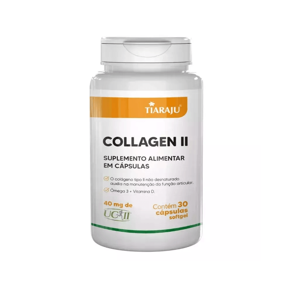 Colágeno Tipo Ii Com Ômega 3 + Vitamina D Tiaraju 30 Cápsulas