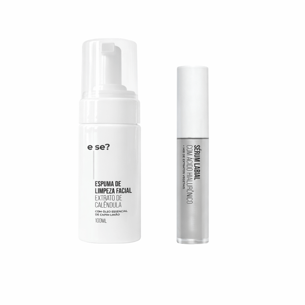 Kit Sérum Labial 6ml + Espuma De Limpeza Facial 100ml