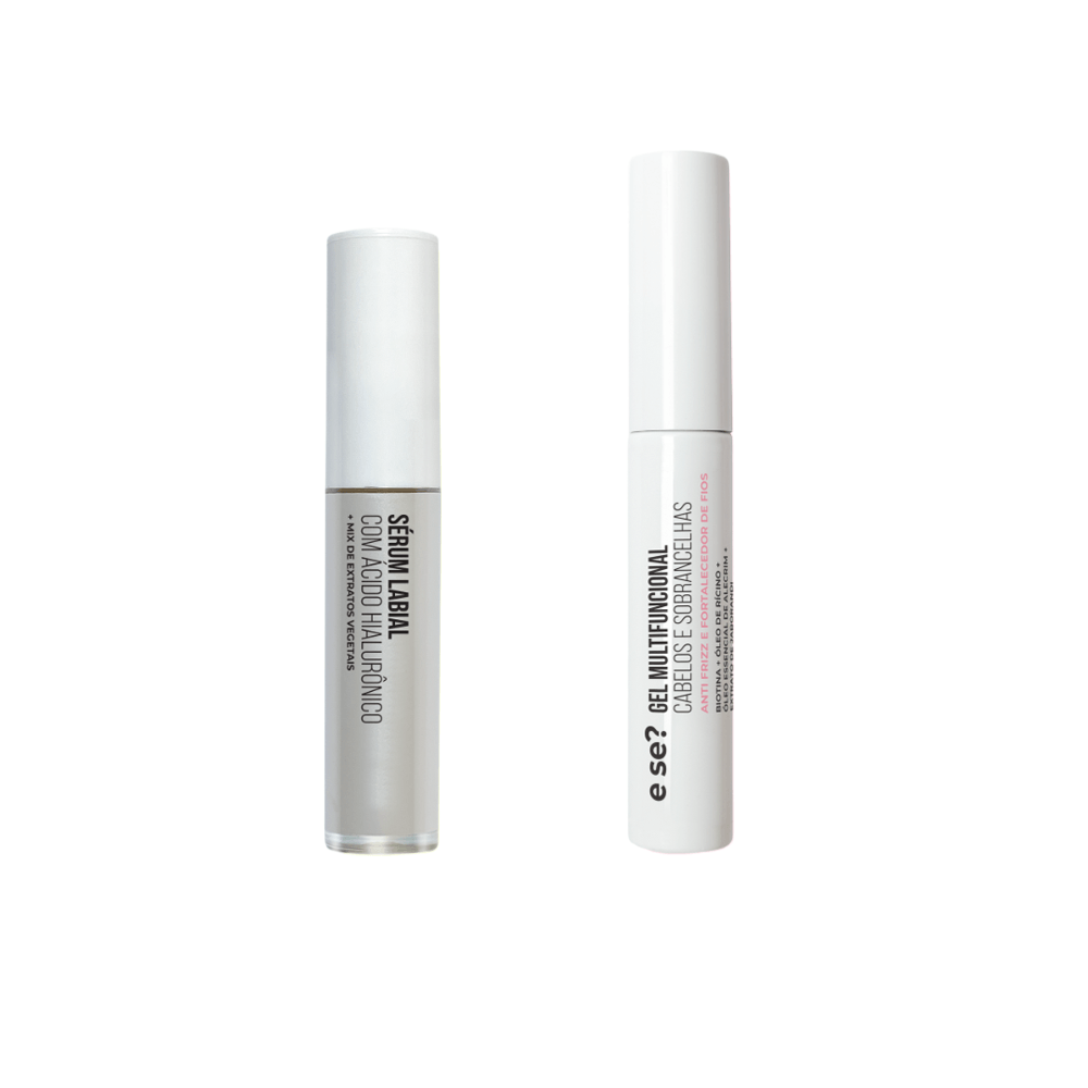 Kit Sérum Labial 6ml + Gel Multifuncional Cabelos E Sobrancelhas 10g