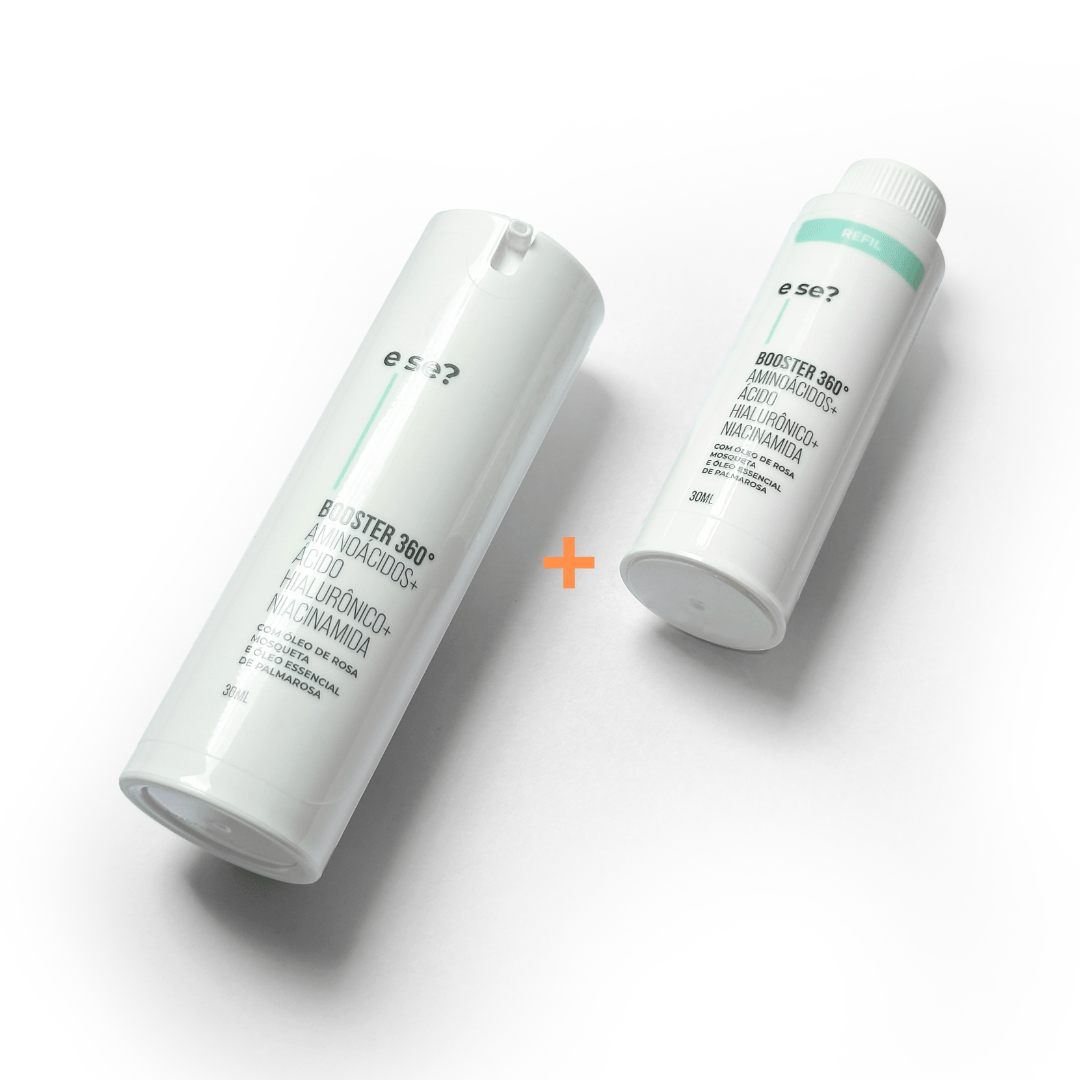 Refil 30ml + Hidratante Facial Booster 360º Aminoácidos + Ácido Hialurônico + Niacinamida 30ml