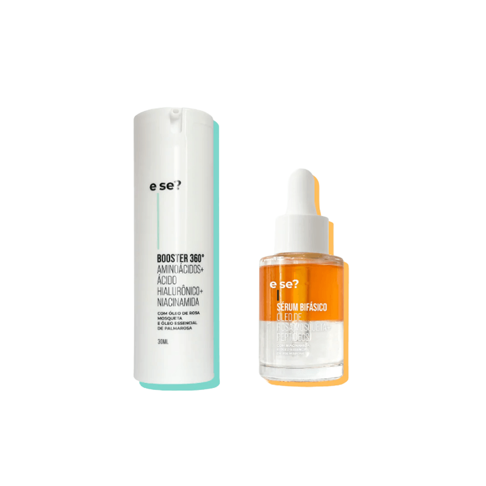 Kit Hidratante Facial Booster 360 30ml + Sérum Bifásico 30ml