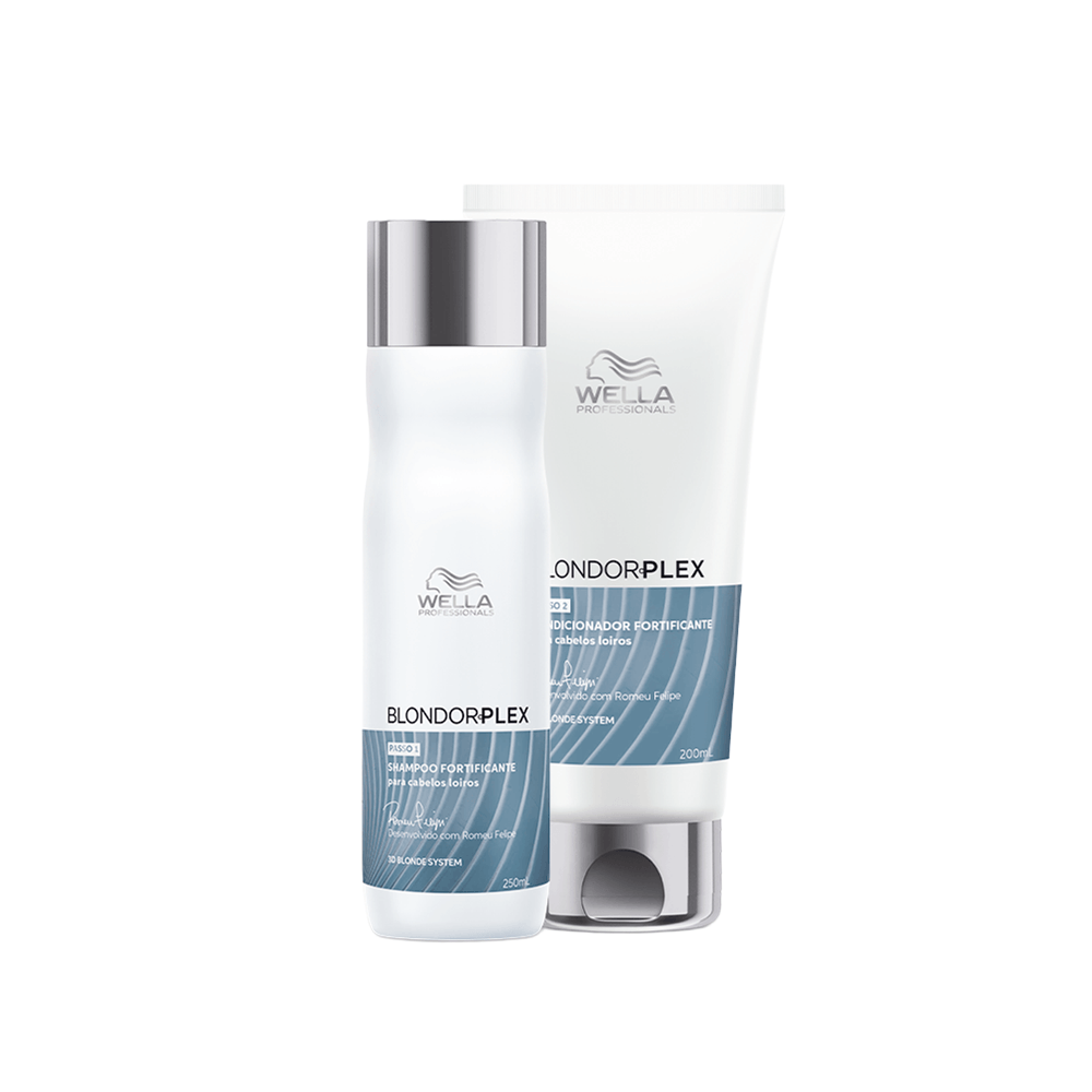 Kit Wella Blondorplex Shampoo 250ml + Condicionador 200ml
