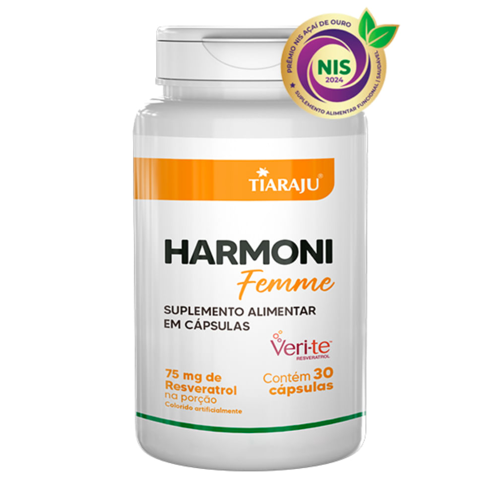 Harmoni Femme Equilíbrio Hormonal Tiaraju 30 Cápsulas