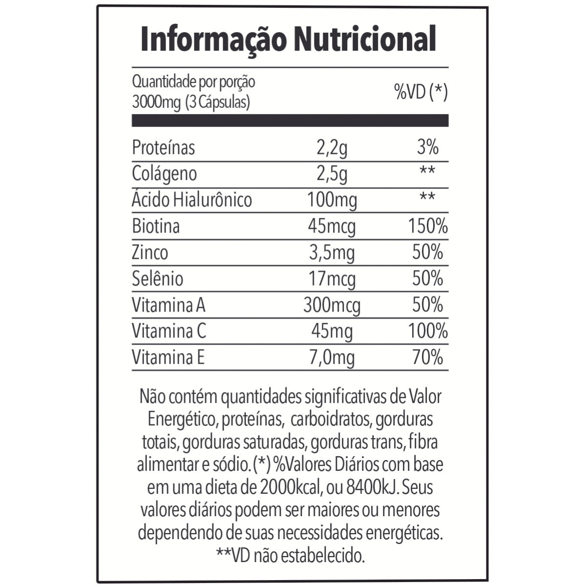 Suplemento Colágeno Verisol Com Ácido Hialurônico Bodyaction 90 Cápsulas