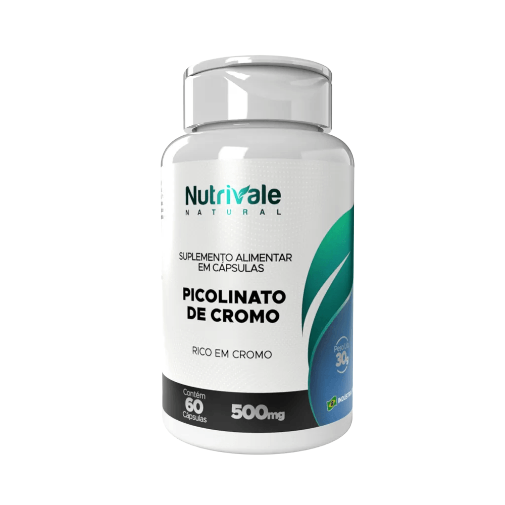 Picolinato De Cromo Nutrivale 60 Cápsulas