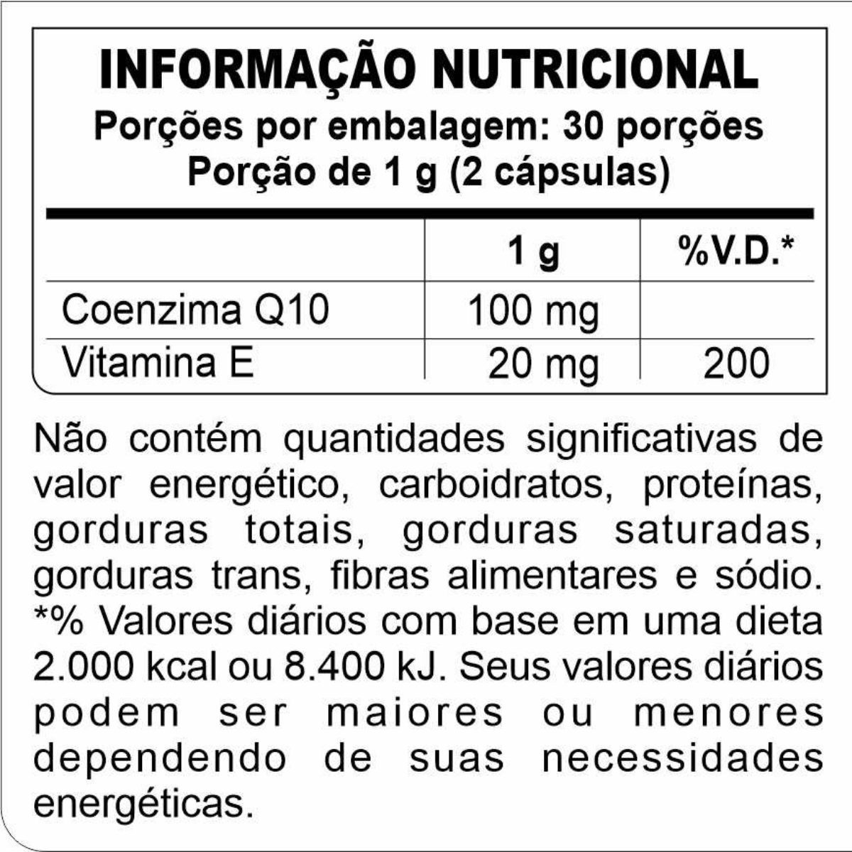 Coenzima Q10 + Vit E 100mg Profit 60 Cápsulas