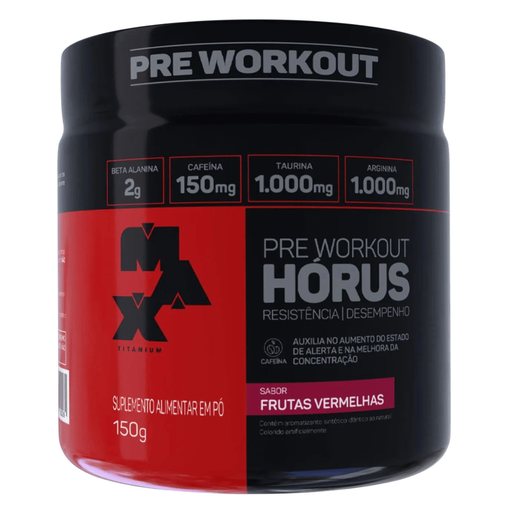 Pré-treino Hórus Max Titanium Pote 150g