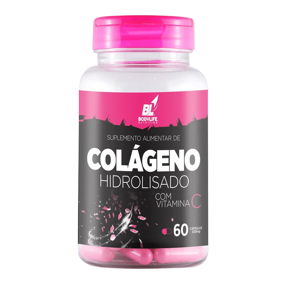 Suplemento Colágeno Hidrolisado + Vitamina C Bodylife 60 Cápsulas