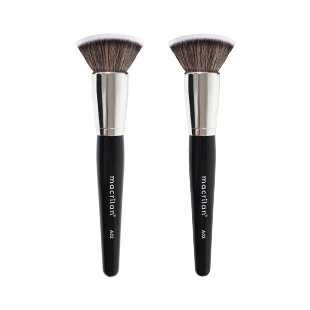 Pincel Kabuki Reto Macrilan A03 2 Unidades