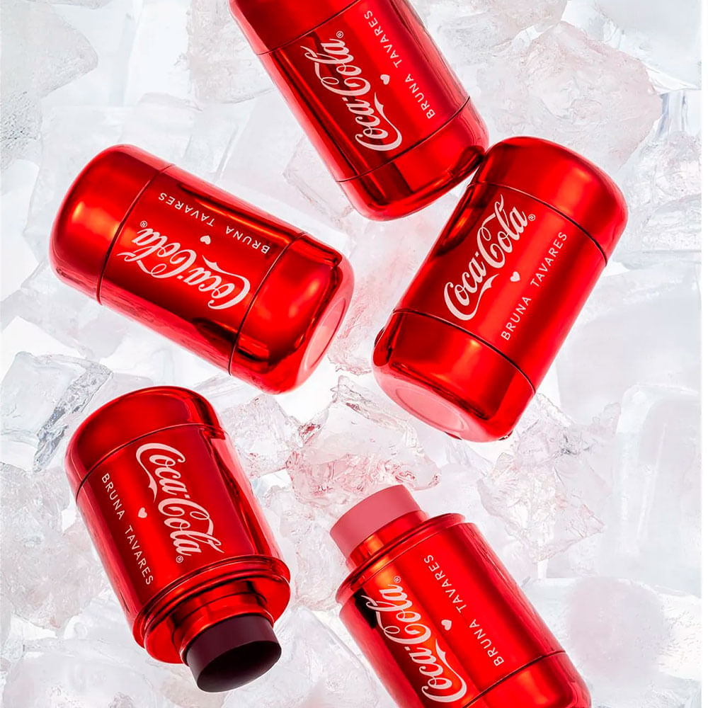 Blush em Bastão Coca-Cola  Bruna Tavares 7g Cor Flush Vibes