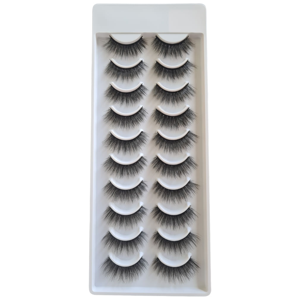 Caixa De Cílios Postiços Com 10 Pares