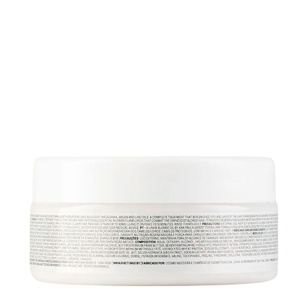 Máscara Capilar Ana Paula Siebert Masc Blonde Oil by Braé 200g