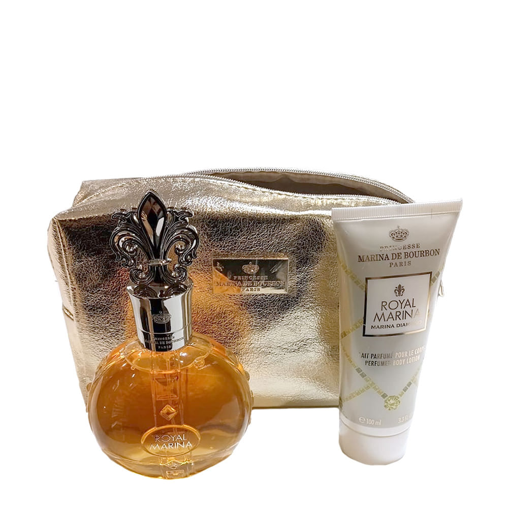 Kit Marina de Bourbon Royal Marina Diamon Edp 100ml + Bl 100ml + Ncsr