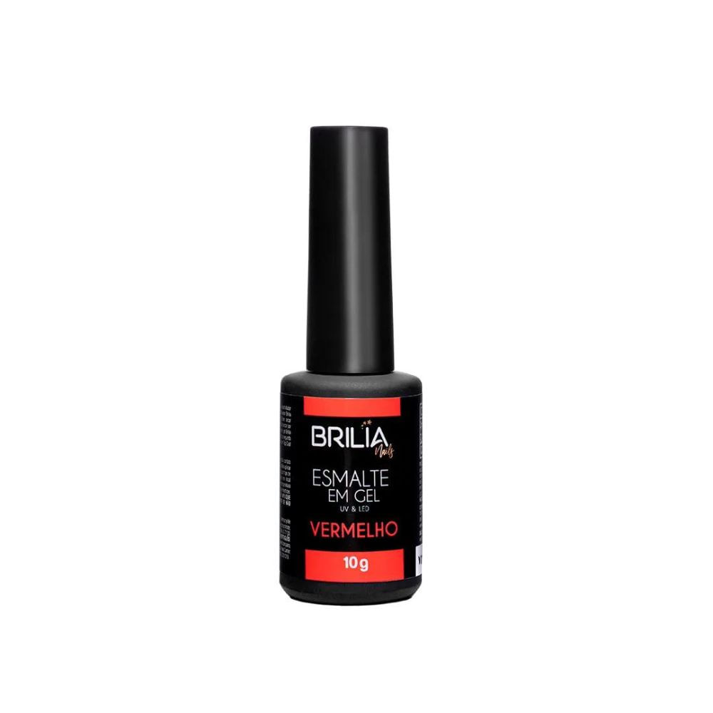 Esmalte Em Gel Brilia Nail 10g Vermelho