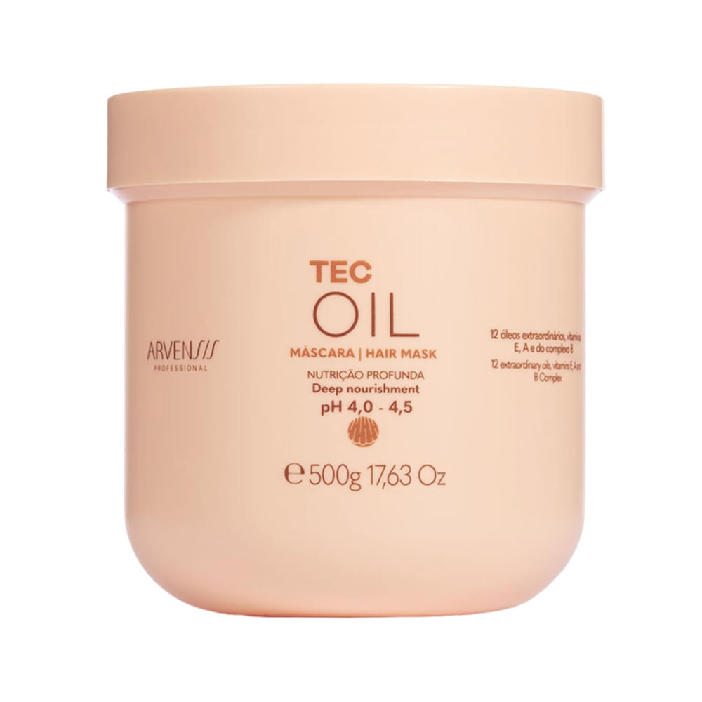Máscara Capilar Arvensis Tec Oil 12 Óleos 500g