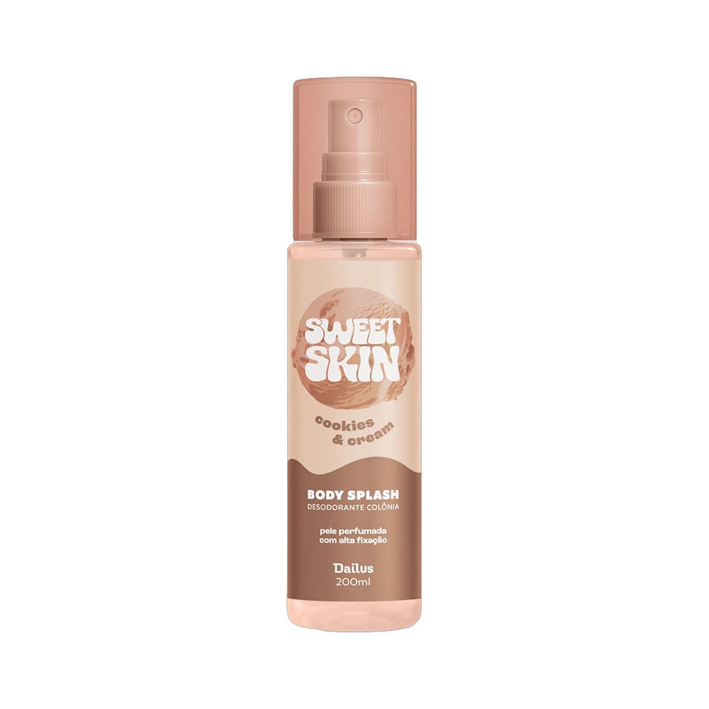 Body Splash Dailus Sweet Skin Cookies & Cream 200ml
