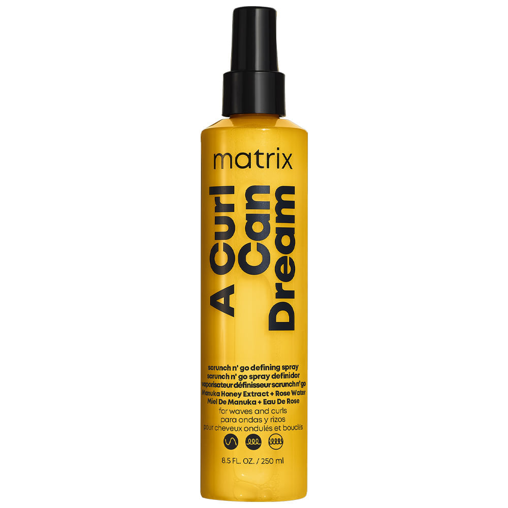 Spray Ativador E Modelador De Cachos Matrix A Curl Can Dream Scrunch N’ Go 250ml