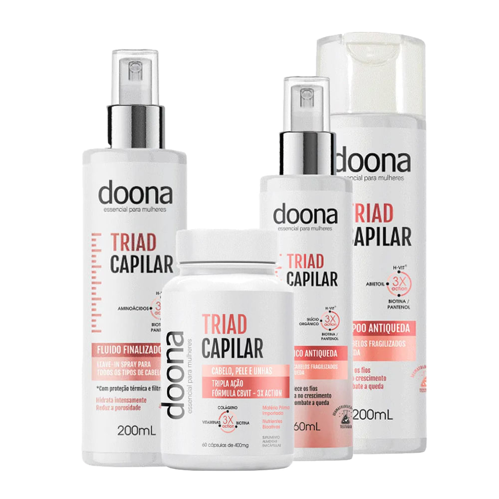 Kit Doona Triad Capilar 4 Produtos