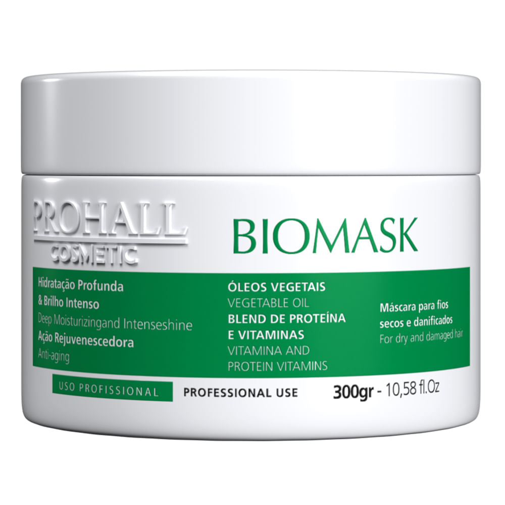 Máscara Ultra Hidratante Prohall Biomask Professional 300g