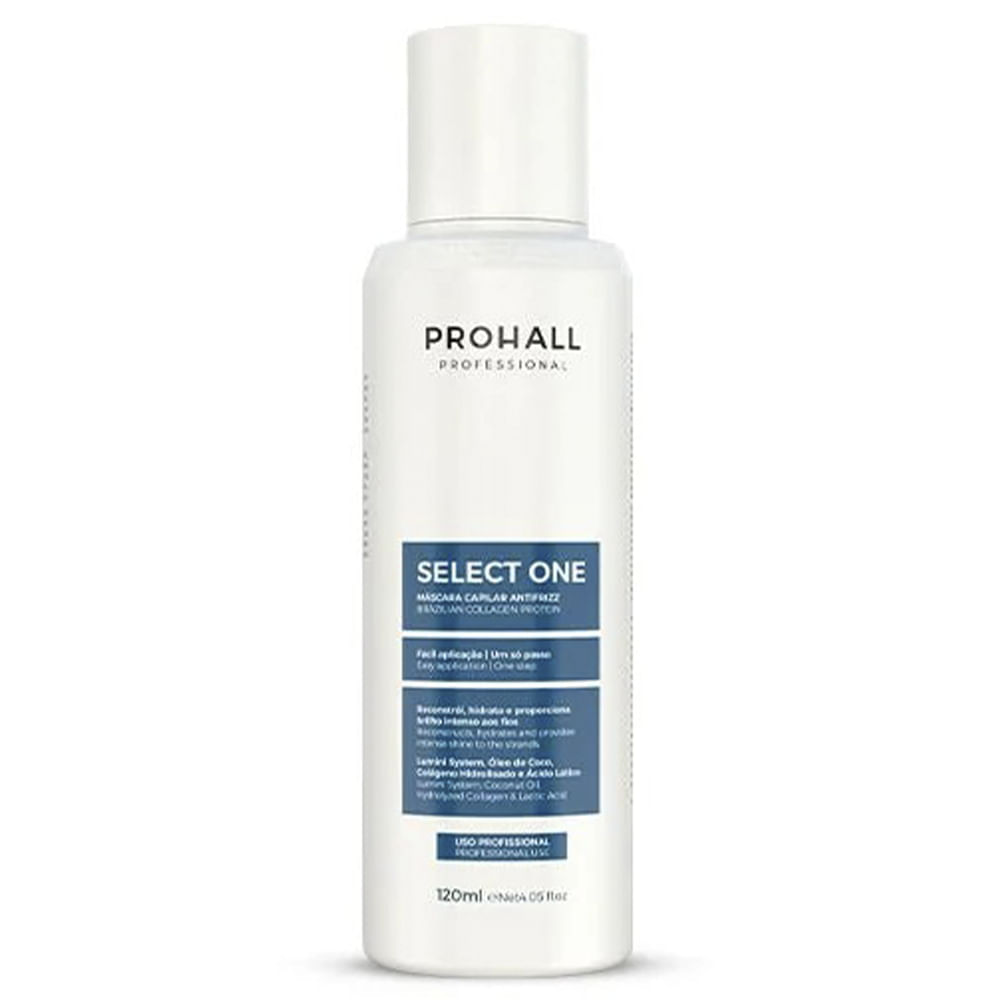 Máscara Capilar Prohall Select One Um Só Passo 120ml