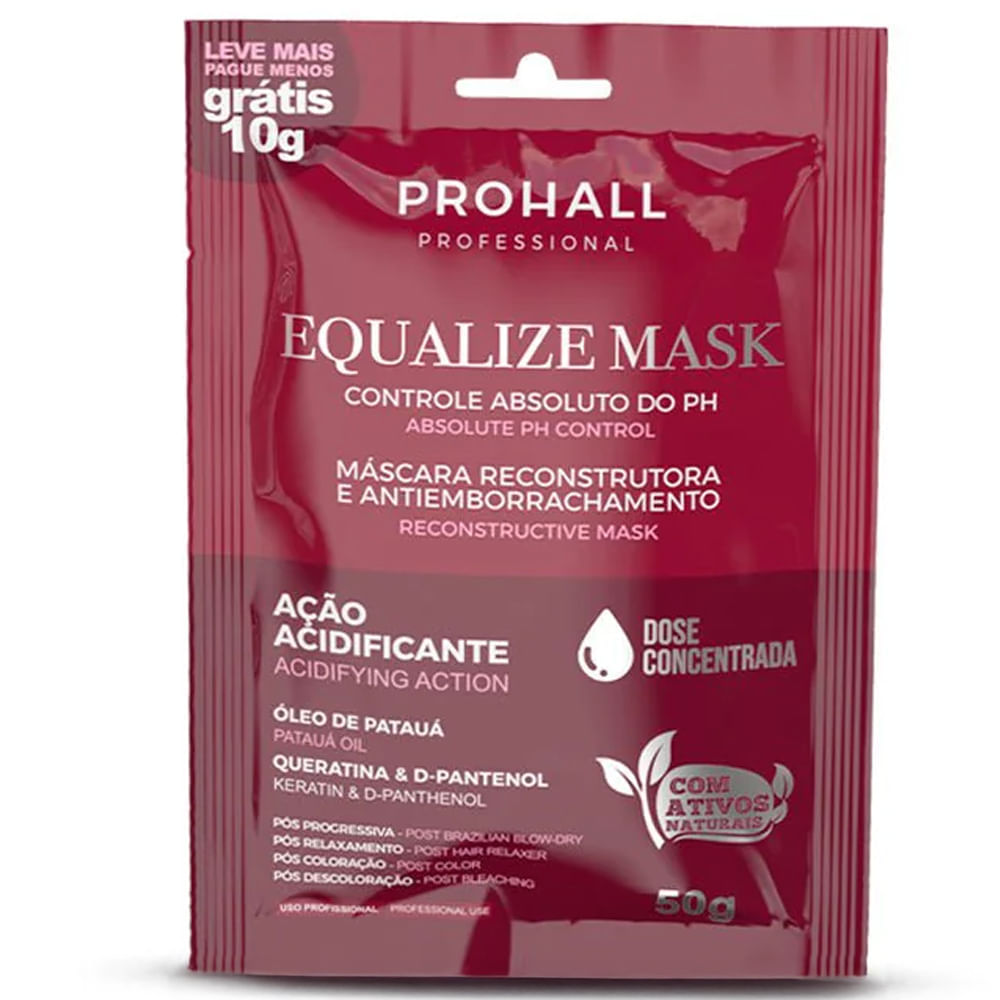 Sachê Máscara Capilar Reconstrutora Prohall Equalize 50g