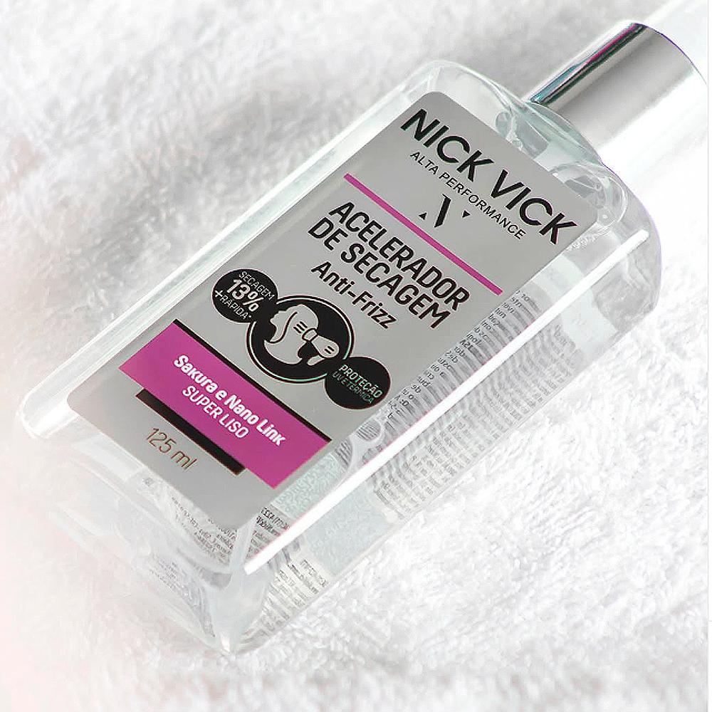 Kit Nick Vick Liso Extremo Shampoo 250ml + Condicionador 250ml + Fluido Acelerador 125ml + Máscara 200g
