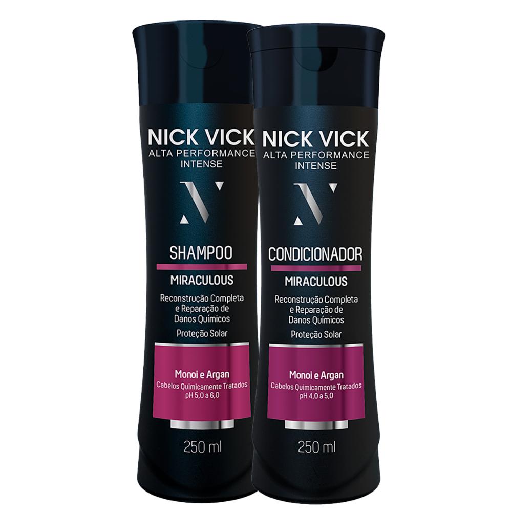Kit Nick Vick Reestruturador Shampoo 250ml + Condicionador 250ml