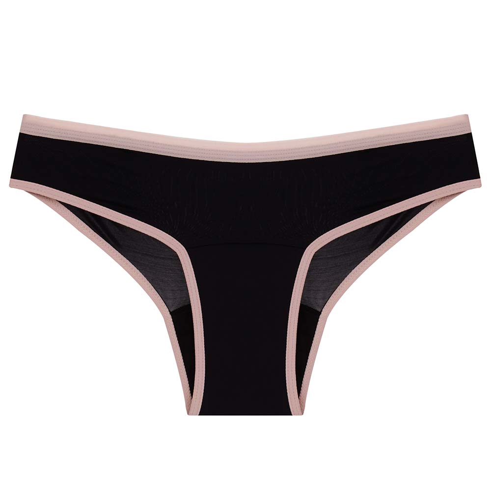 Calcinha Absorvente Pantys Comfy Preto e Rosa Tamanho XGG